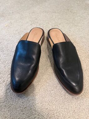 Madewell Leather Black Slip-On Shoes